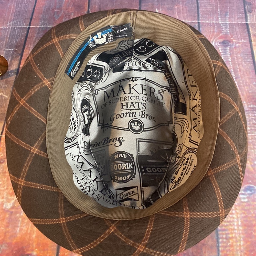 Goorin Acadamia Plaid Fedora hat - Picture 7 of 12